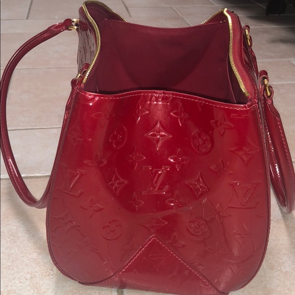 Louis Vuitton red Vernis bag - Picture 4 of 5